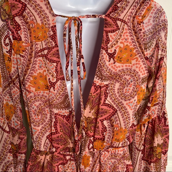 5/$25! GB NWT wanderlust long sleeve boho romper sz small - Picture 6 of 9